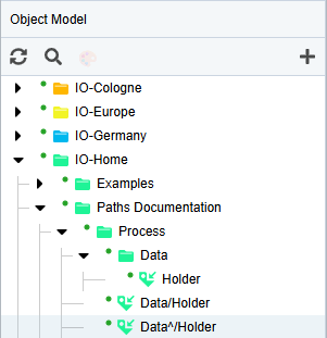 io model holder with caret